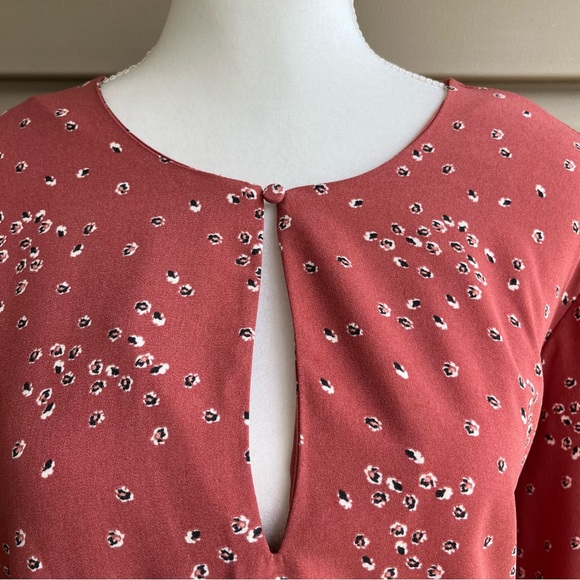 •Ava & Viv• NWT Burnt Orange Patterned Dress Size 2X - Picture 3 of 8